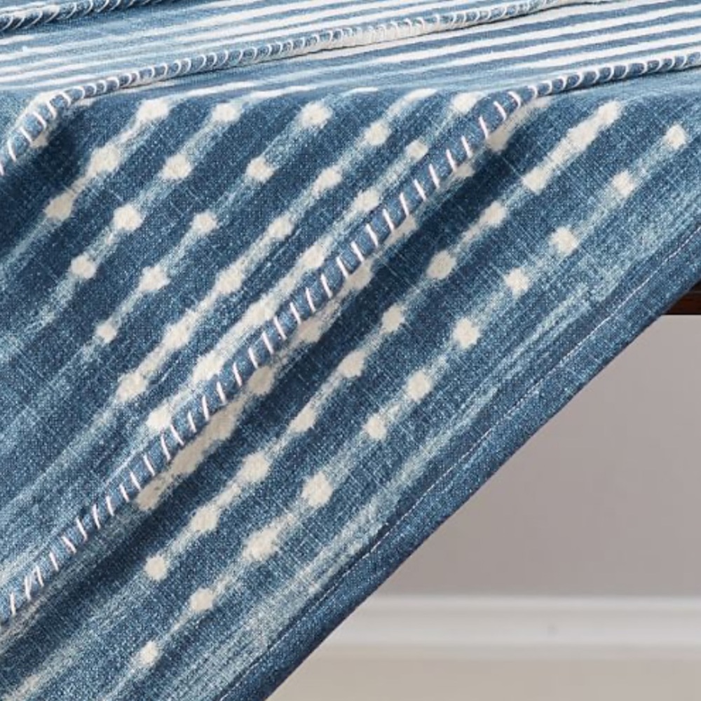 Pottery Barn Shibori Tie Dye Table Throw